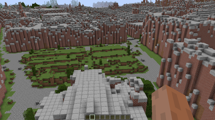 minecraft view of the market square